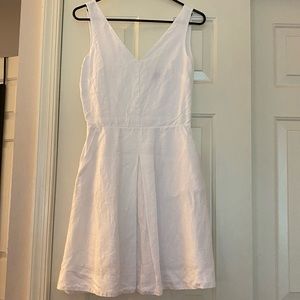 White Linen Dress